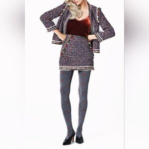 Fiore New Preppy Argyle Tights Sm.